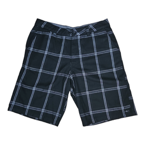 O'Neill Chino Skate Shorts Men's size 34 Black Plaid First In Last Out Pocket‎